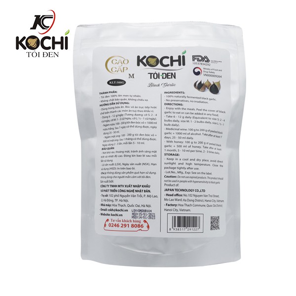 [ CHÍNH HÃNG ] Tỏi đen KOCHI cô đơn cao cấp 500G | BigBuy360 - bigbuy360.vn