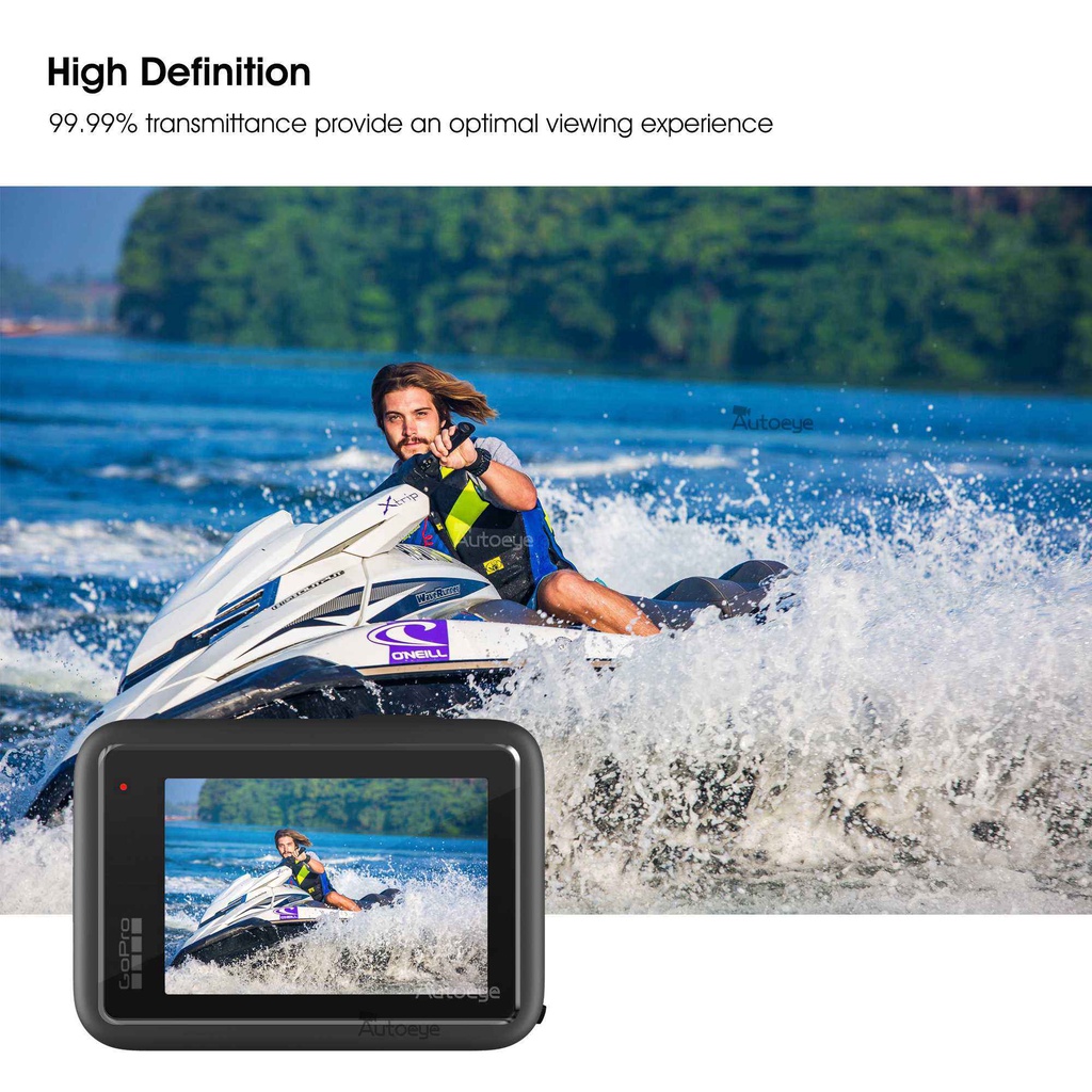 Cường Lực Ốp Điện Thoại Bảo Vệ Ống Kính Camera Màu Đen Cho gopro hero 12 11 10 9 go pro 12 11 10 9