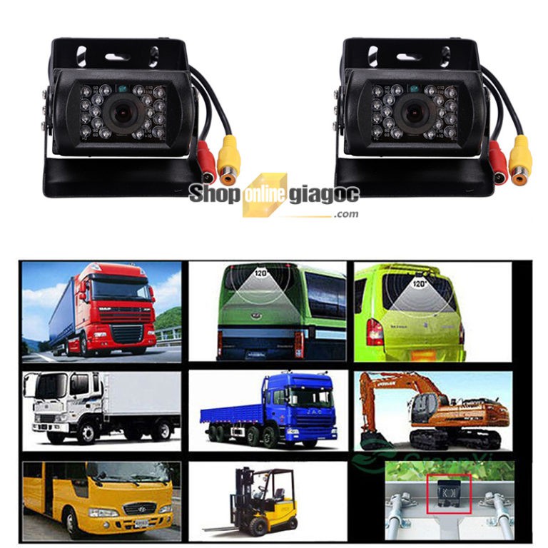 Camera Lùi Chống Nước Gắn Xe Tải 12-24V Cổng AV/GX12 4P | BigBuy360 - bigbuy360.vn