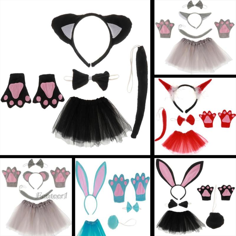 [Fenteer1] Bộ Trang Phục Hóa Trang Mèo Đen Phong Cách Giáng Sinh Cho Bé Gái
