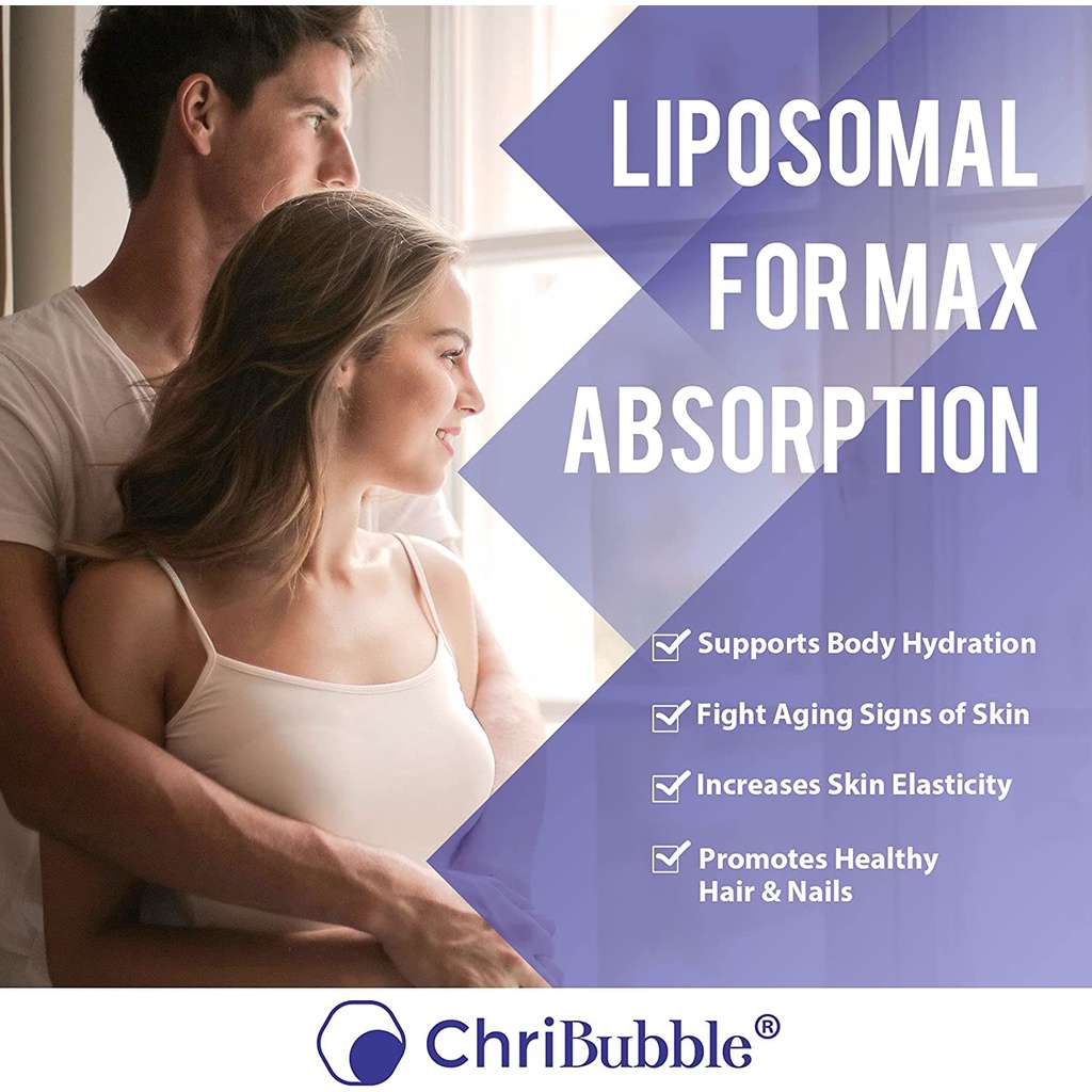 Viên cấp nước Hyaluronic Acid 1000mg dạng Liposomal ChriBubble