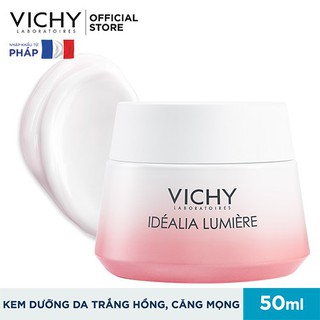 VICHY- KEM DƯỠNG DA TRẮNG HỒNG  CĂNG MỌNG IDEALIA LUMIERE  50ML - IDEALIA LUMIERE ILLUMINATING RELUMPING DAT CREAM 50ML