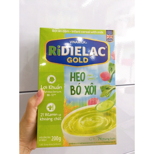 Bột ăn dặm RIDIELAC Vinamilk Đủ Vị  200g