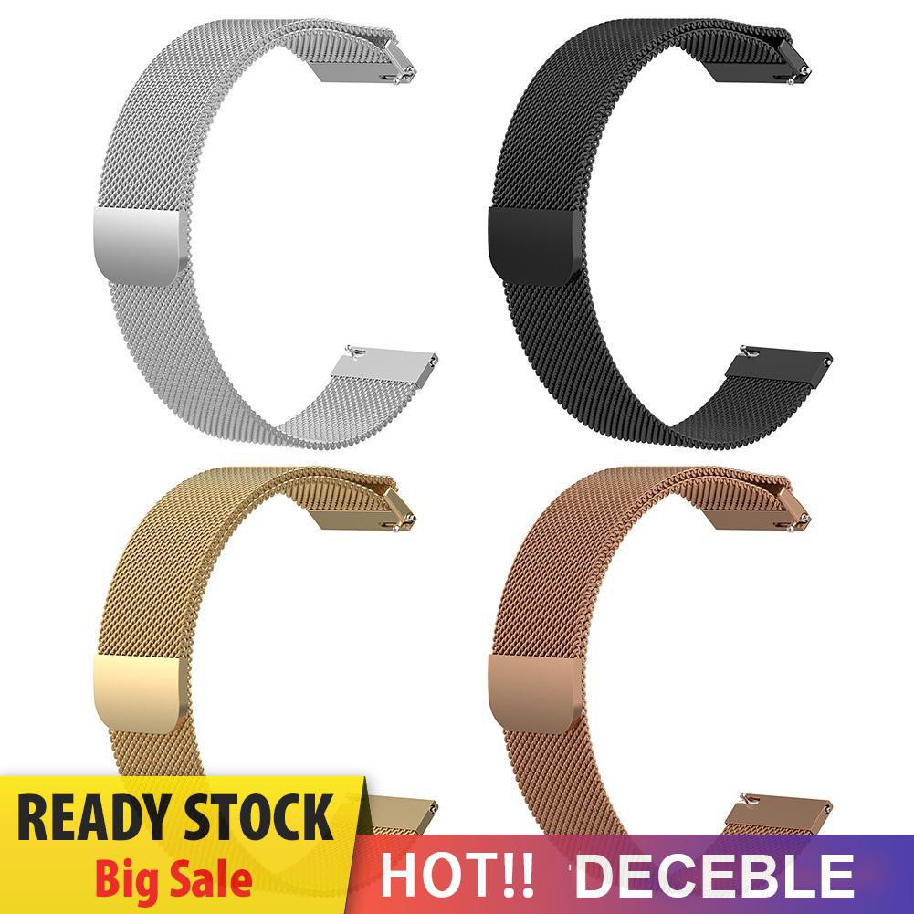 Deceble Magnetic Loop 20mm Stainless Steel Watch Band for Galaxy Watch Active 2