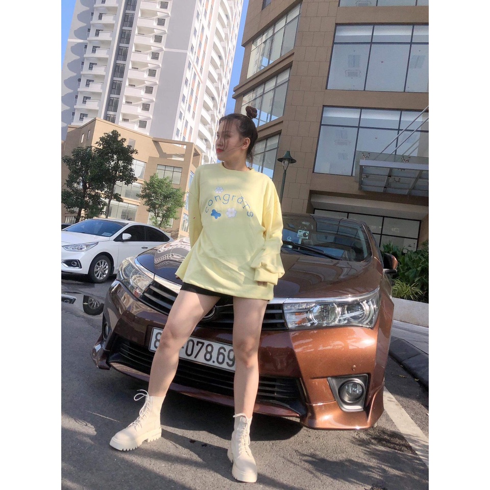 ❌Áo nỉ congra hoa vàng_Chất liệu ni _ ROSYHANA ( kèm video+ đánh giá) | BigBuy360 - bigbuy360.vn