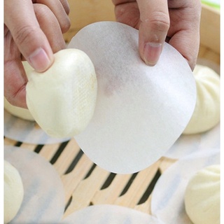 Giấy lót bánh bao hình tròn chống dính 500 tờ size từ 6 đến 13cm