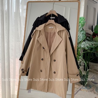 Áo Blazer Trơn Dáng Dài 2 Lớp