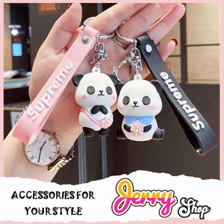 [FREESHIP Đơn 50k] Móc Khóa Cute Panda Làm Quà Tặng, Phụ Kiện Dễ Thương - JERRY SHOP