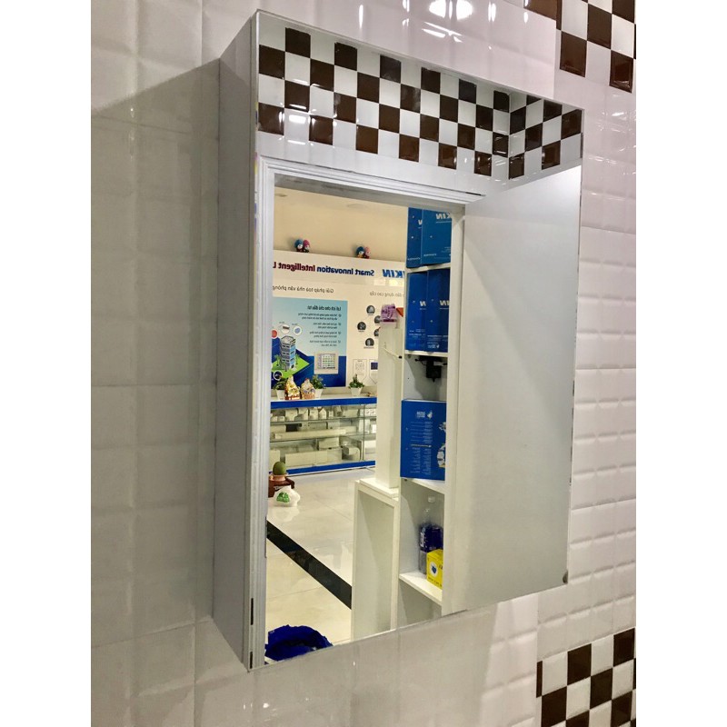 Tủ gương phòng tắm chất liệu PVC  cao cấp, chịu nước tuyệt đối không thấm nước, mối mọt yên tâm sử dụng- bảo hành 2 năm