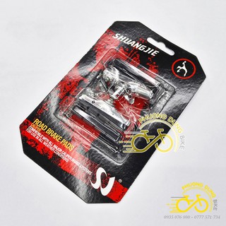 Gôm phanh xe đạp road shuangjie - 1 vỉ