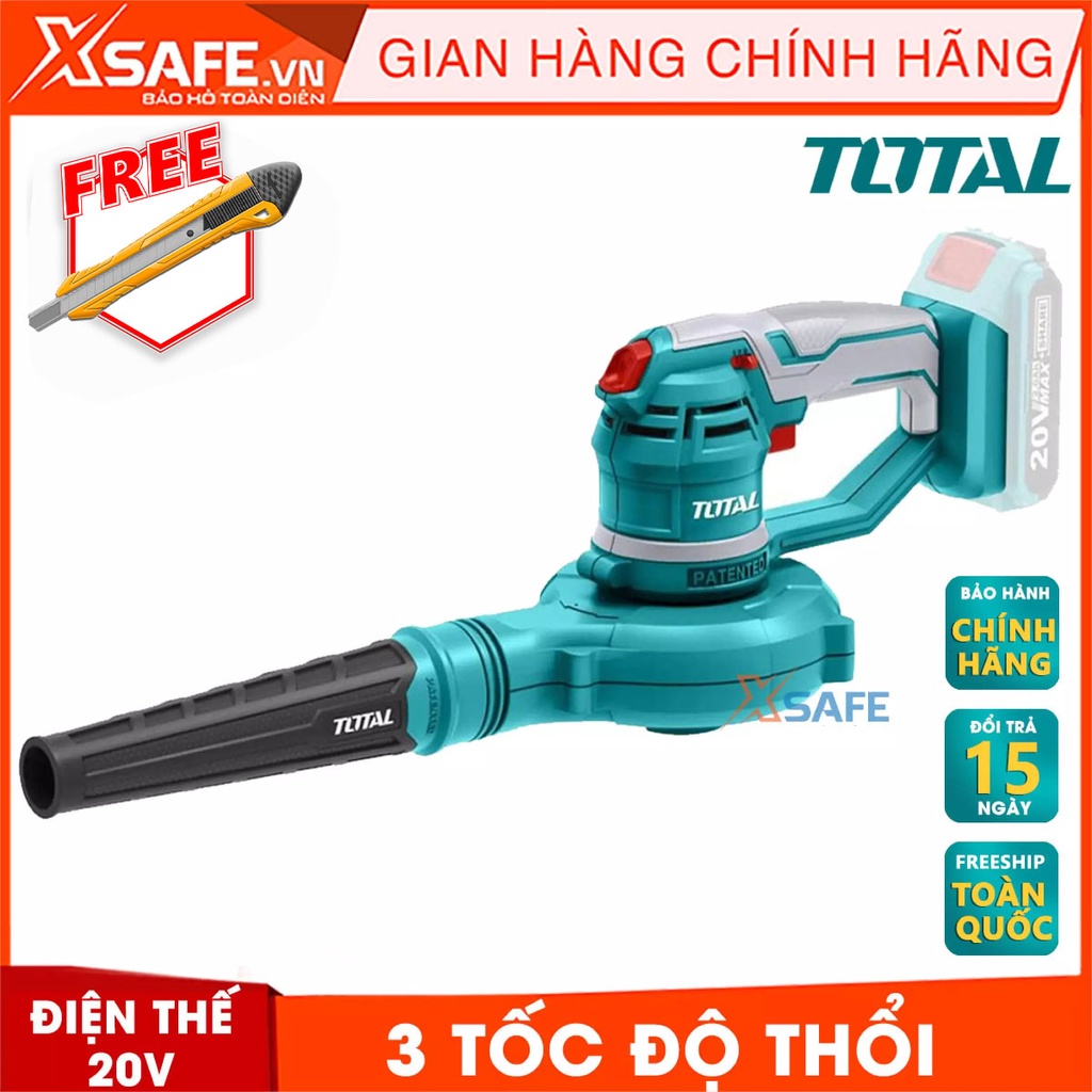 Máy thổi bụi dùng Pin 20V TOTAL TABLI2001 ba tốc độ (Không kèm pin, sạc) Máy thổi bụi cầm tay lượng thổi tối đa 2.5m3/ph