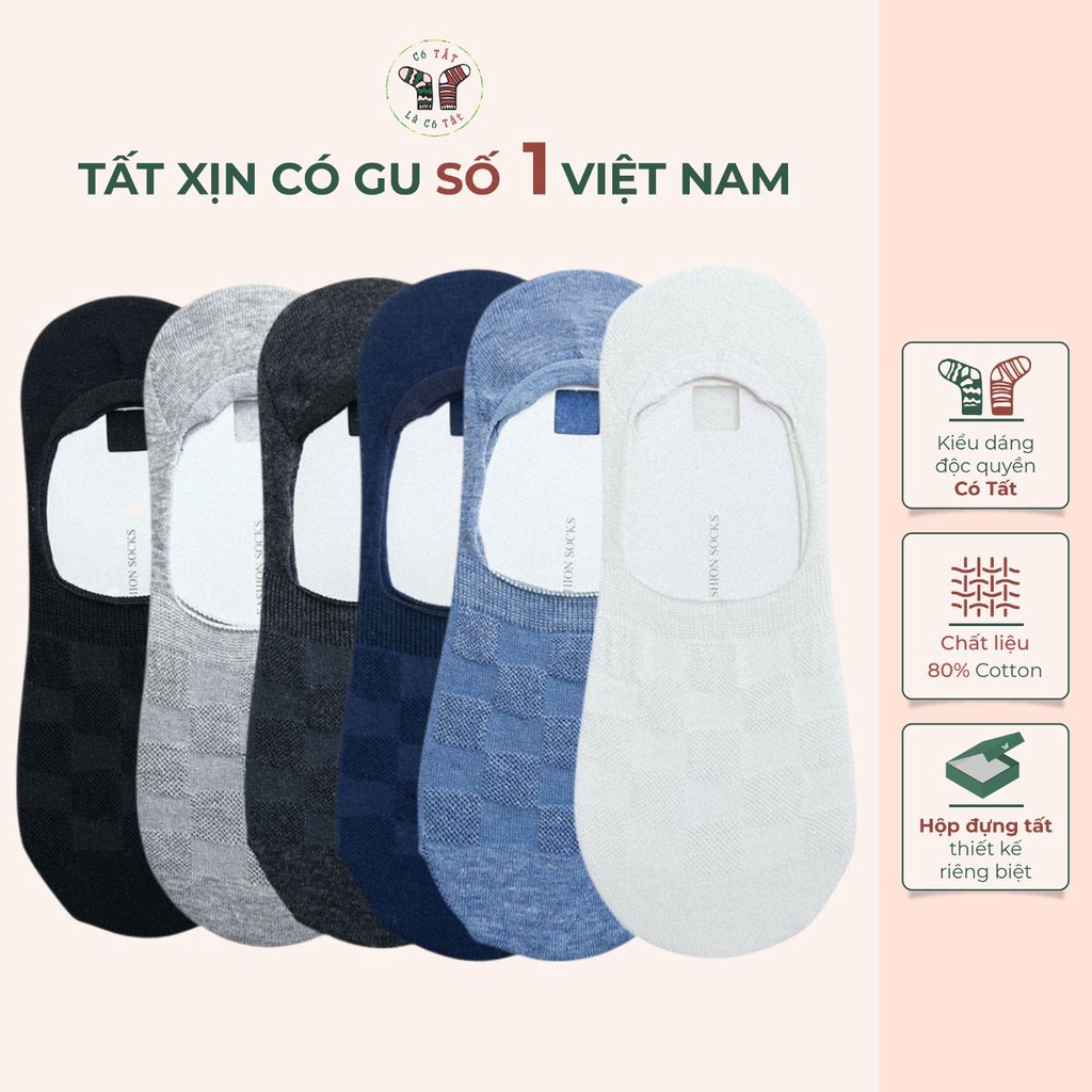 Tất lười nam Có Tất Là Có Tất dệt lưới cotton cao cấp thoáng mát ngăn mùi - UNISHION