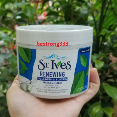 [HSD 9/2021] Kem dưỡng ẩm da St.Ives Renewing Collagen & Elastin Moisturizer 283g