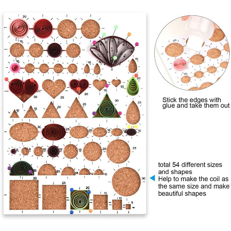 Bộ Giấy Quilling 45 Màu 900 Dải Kèm Dụng Cụ Làm Đồ Thủ Công Diy Trang Trí Nhà Ở