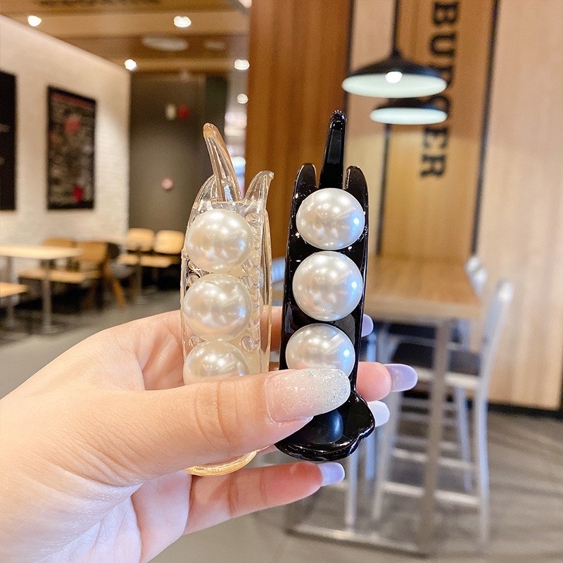 Kẹp Tóc Càng Cua Đính Hạt Ngọc Trai Nhân Tạo 380 Kẹp Tóc Hàn Quốc Hot Trend Nhiều Màu Cực Xinh - Hazo