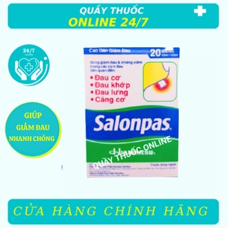 Miếng dán giảm đau salonpas hộp 20 miếng