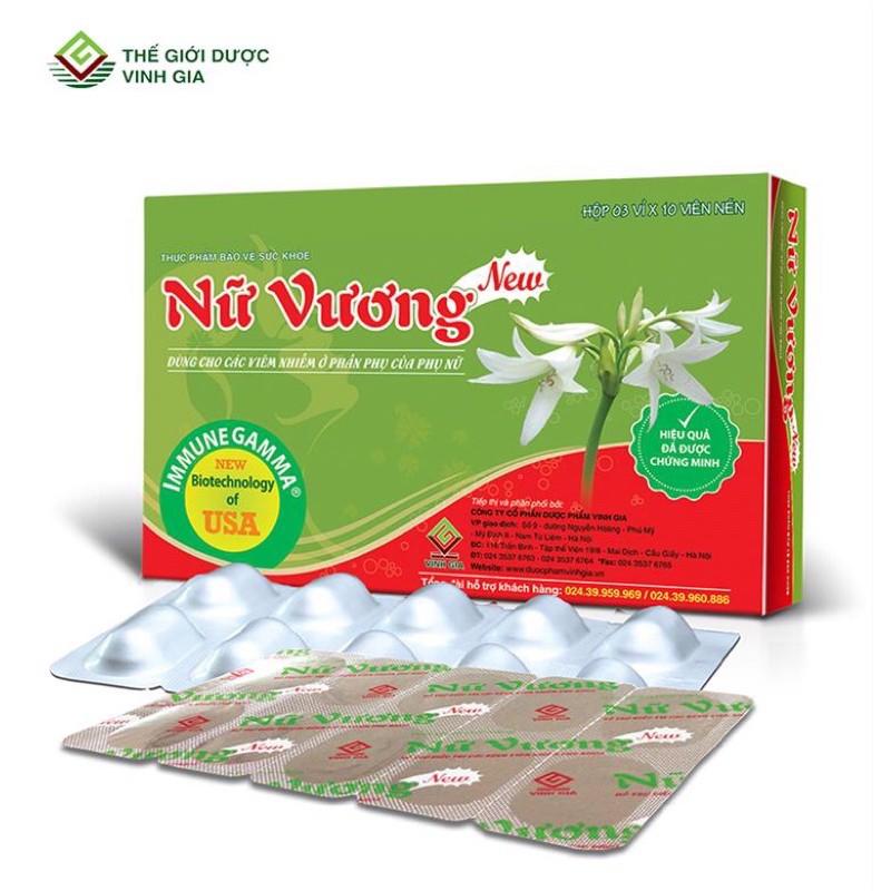 Viên uống Nữ vương new - Hộp 30 viên