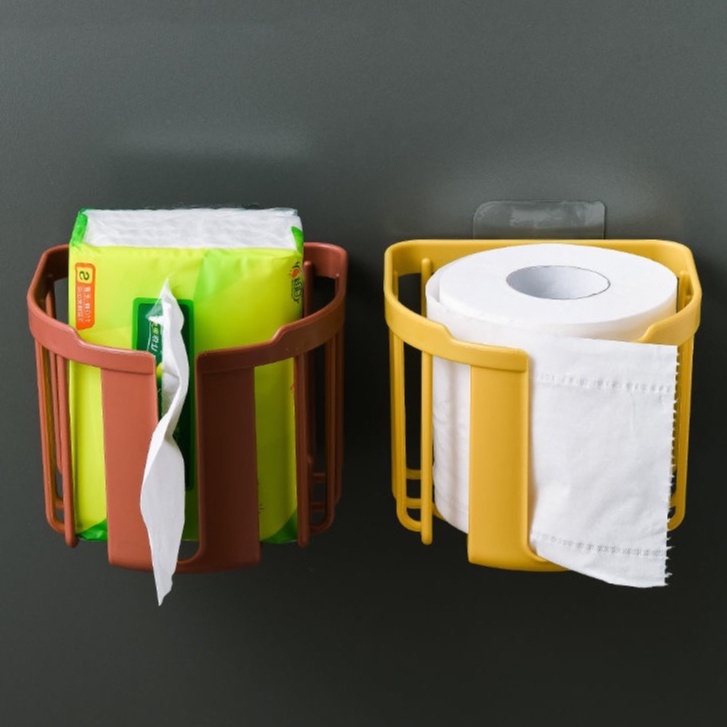 Giỏ Nhựa Dán Tường Đựng Giấy Vệ Sinh (Hàng Mới Về)