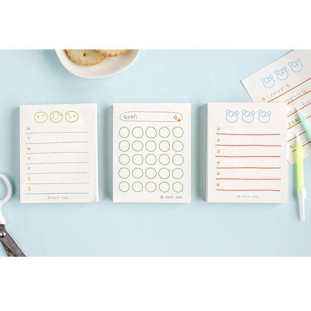 Set 100 Tờ / 50 Tờ Giấy Ghi Chú Lên Kế Hoạch Hàng Ngày Tiện Lợi