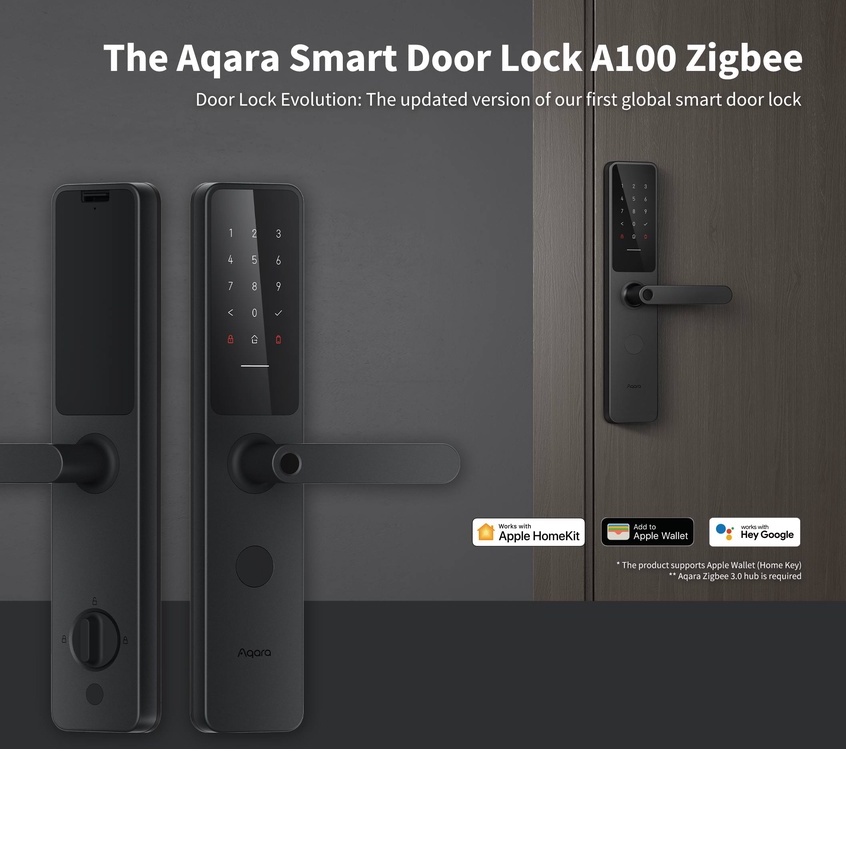 Khóa thông minh cao cấp Aqara A100 Zigbee - mở khóa 9 cách, hỗ trợ Homekit - hỗ trợ gói lắp đặt tại Hà Nội