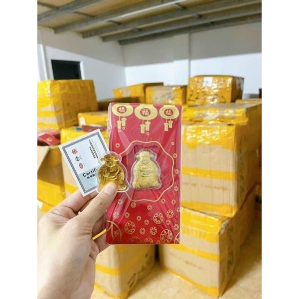 Lì xì thần tài may mắn 2023 mang may mắn, tài lộc cho gia chủ.