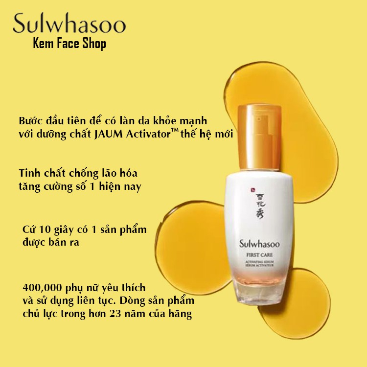 Tinh chất serum first care dưỡng trắng mịn da Sulwhasoo mini | BigBuy360 - bigbuy360.vn