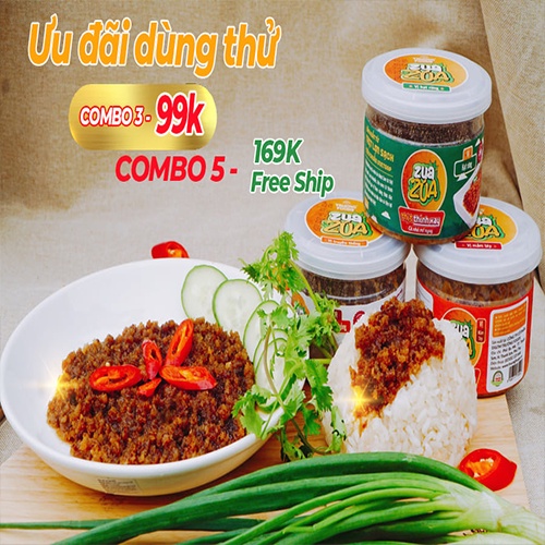 Combo 3 Zua Zua Thịt Thính Xay - Trường Foods 99k