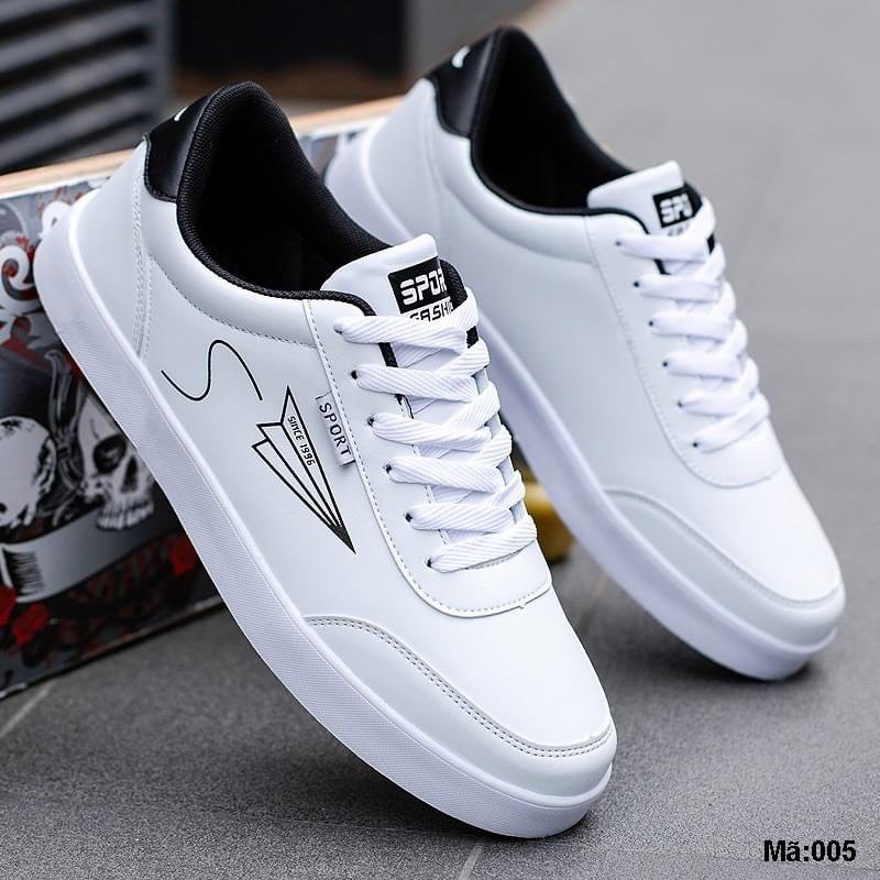 Giày sneaker nam thể thao in họa tiết máy bay giấy có 2 màu cá tính