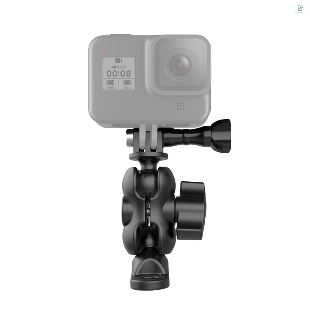 TELESIN Giá đỡ gắn gương chiếu hậu xoay 360 độ cho GoPro Hero 9/8/7/6/5