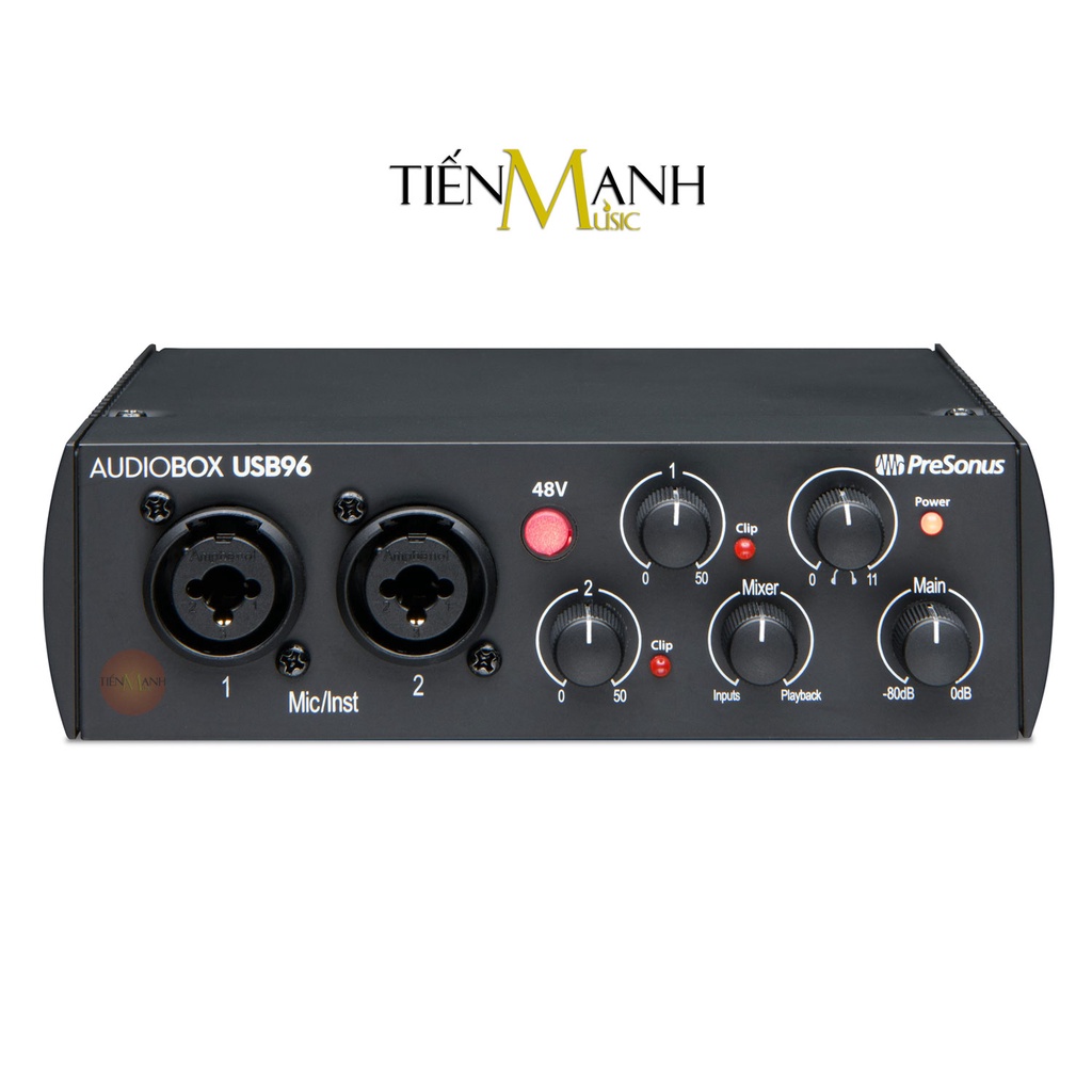 [Chính Hãng] Soundcard PreSonus AudioBox USB 96 Bộ Thu Âm Thanh và Livestream Audio Interface Sound Card Audio Box USB96