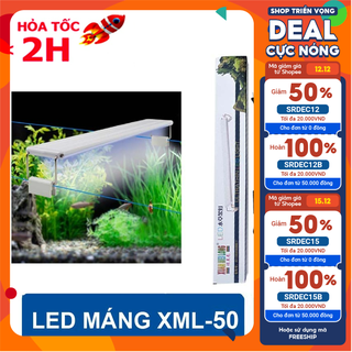 Đèn máng Led cho hồ cá cảnh, thủy sinh 50cm - 60cm XML-50 ( Trắng)