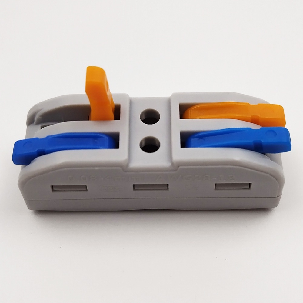 Cút nối dây điện đôi 2P KV212 PCT-222  2 cổng vào 2 cổng ra
