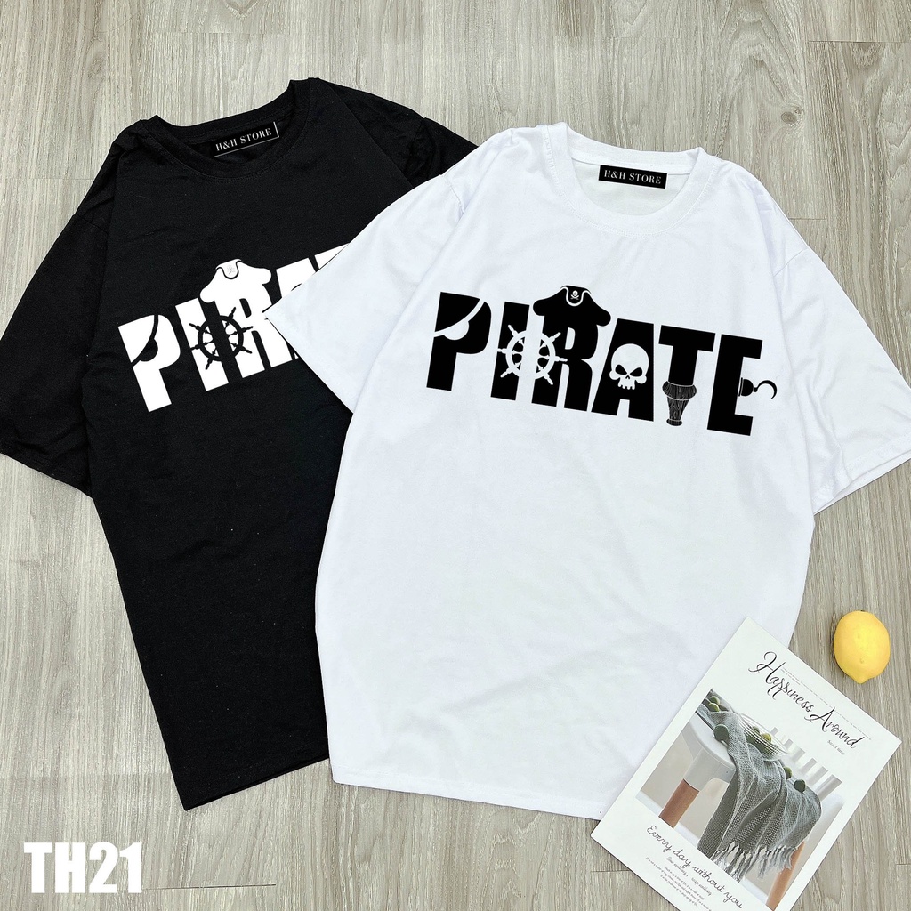 Áo thun In Nam Nữ Form Unisex PIRATE TH21 - Hí Shop