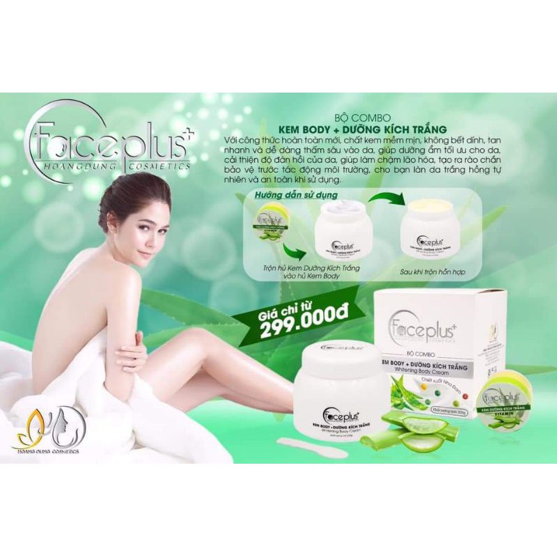 kem Bộ body kích trắng FACE PLUS