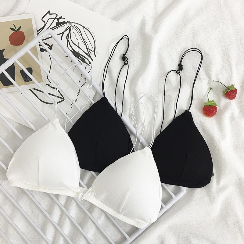 Áo Ngực Nữ ❤️FREESHIP❤️ Áo Bra Thun Đẹp nâng ngực phối viền chun kèm dây nhỏ điệu đà C018