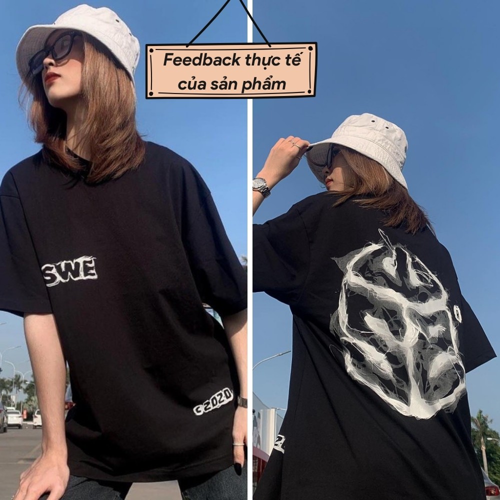 Áo Thun tay lỡ SWE Cube Smoke Tee form rộng Unisex nam nữ phong cách Ulzzang - AT07