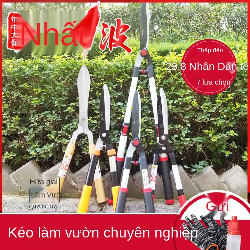 Hedge Shears Nhập khẩu Hoa và kéo cắt tỉa cây, làm vườn, phẳng lớn để cỏ hàng rào