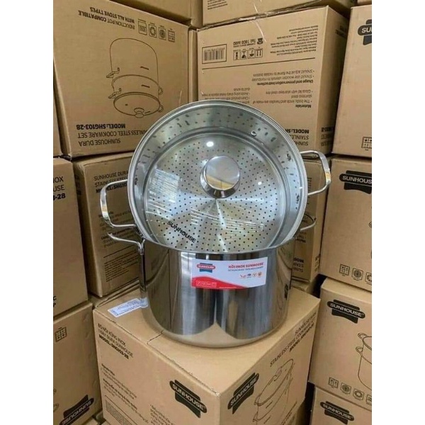 NỒI LUỘC GÀ  CÓ XỬNG HẤP SUNHOUSE