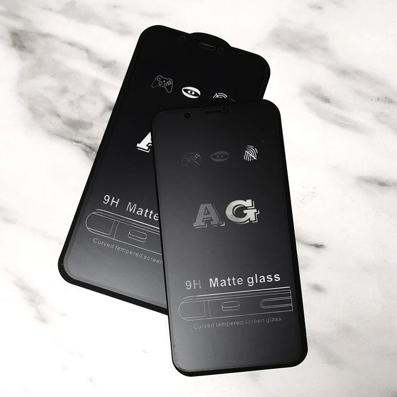 Kính cường lực chống vân tay iphone 14 pro max 6 6s Plus 7 8 Plus X Xs Xsmax 11 Promax 12 Promax 13 pro Full Màn AG