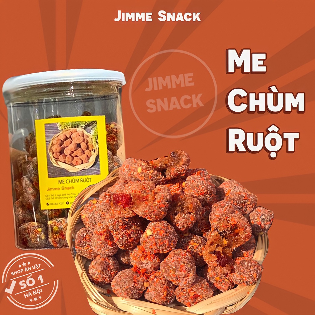 [FREESHIP] 👍🏻ME XÍ MUỘI CHÙM RUỘT không hạt Jimme snack hộp 350gr vị chua cay ngọt ngon khó cưỡngg