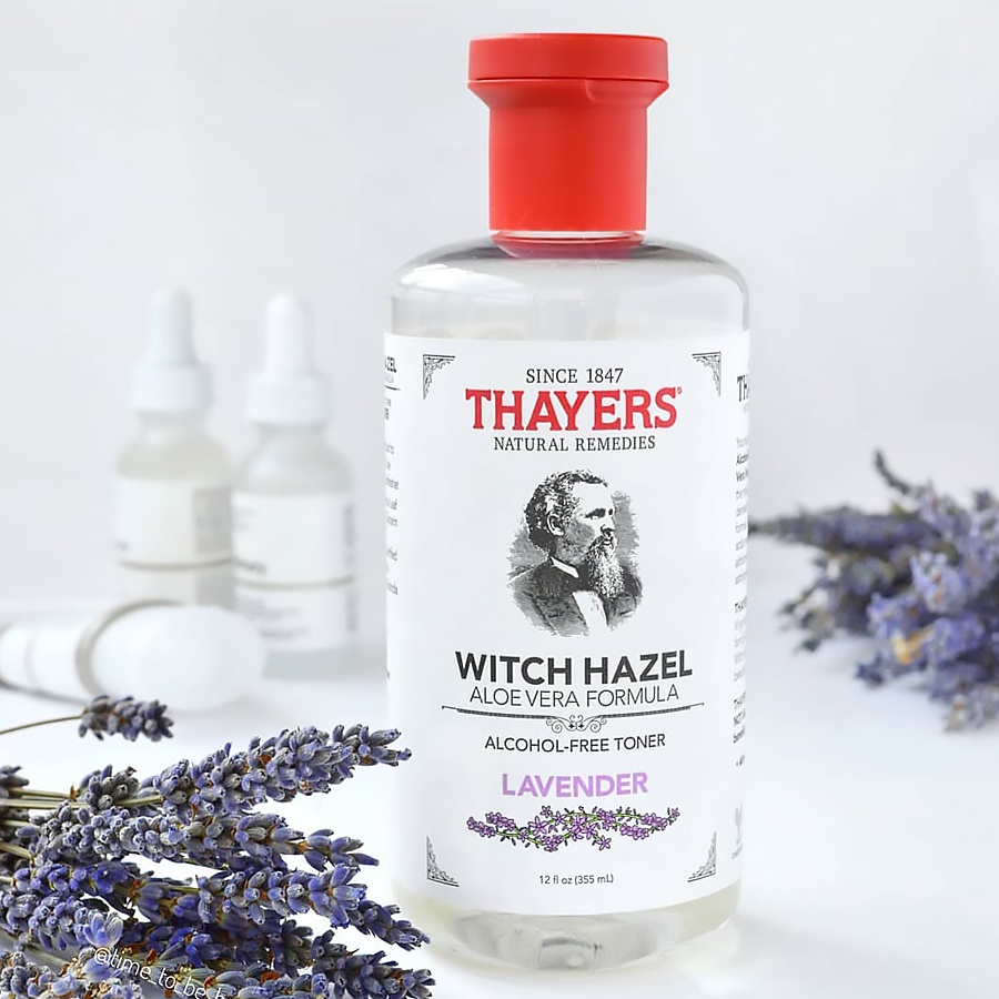 Nước Hoa Hồng Làm Sạch, Se Khít Lỗ Chân Lông Không Chứa Cồn Thayers Alcohol Free Witch Hazel Toner Lavender 355ml