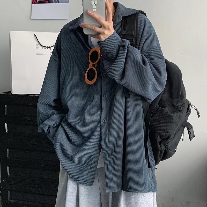 Áo Sơ Mi Tay Dài Họa Tiết Kẻ Sọc Thời Trang Mới Cho Nam