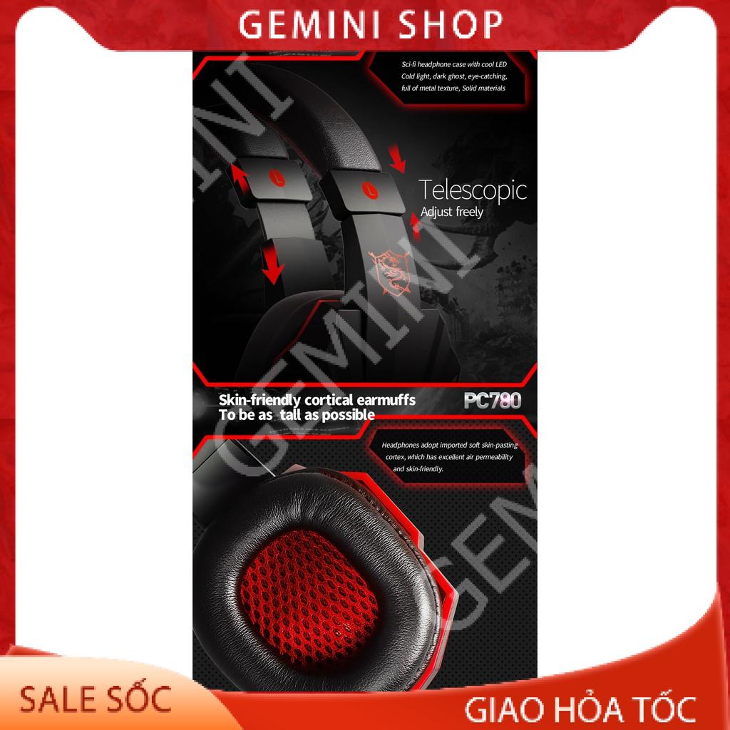 Tai nghe chuyên game thủ Plextone PC780 - đèn LED - Có Mic - Headphone gaming GEMINI SHOP