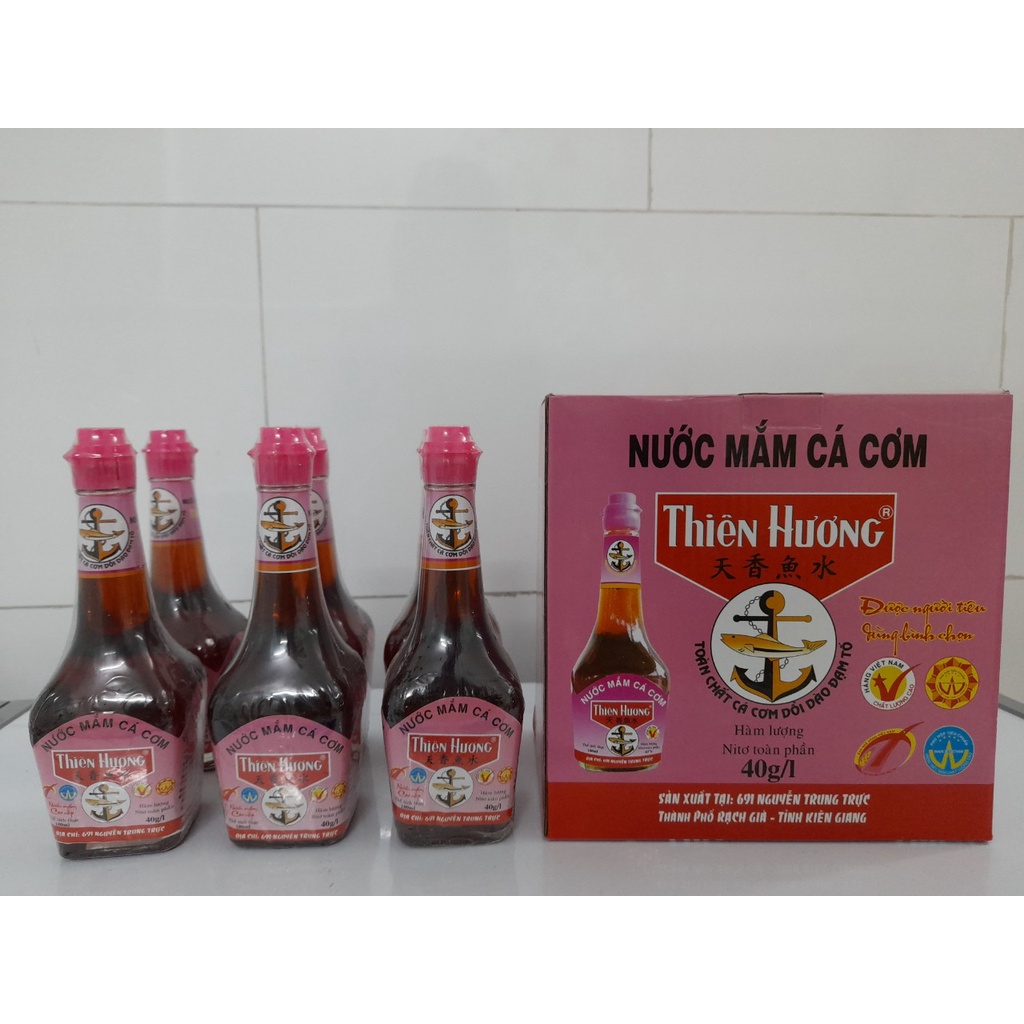 Nước mắm Thiên Hương 40 độ hộp 6 chai