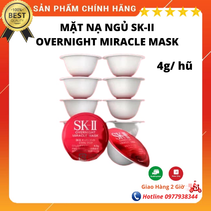 Mặt nạ ngủ cao cấp SK-II SK2 SKII Overnight Miracle Mask 4gr/hũ