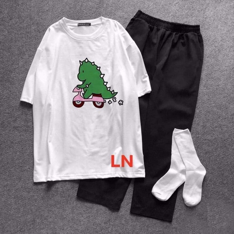 Sét áo khủng Long đi xe+quần Kaki LN11