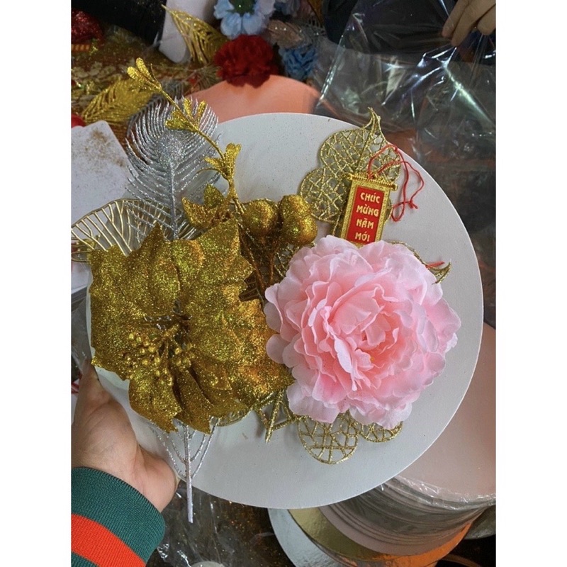 💥SALE💥Set Đồ Trang Trí Tháp Bánh,Phụ Kiện Làm Oản Tài Lộc Trưng Bày Dịp Lễ Tết