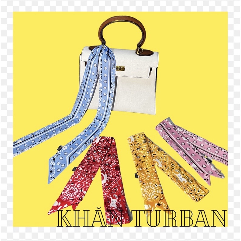 Khăn quấn túi xách - khăn cột cổ tay đa năng