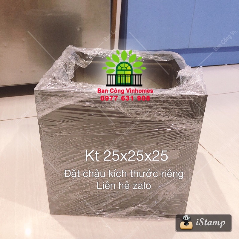 CHẬU NHỰA VUÔNG TRỒNG CÂY COMPOSITE SIÊU BỀN, ĐẸP MÀU TRẮNG