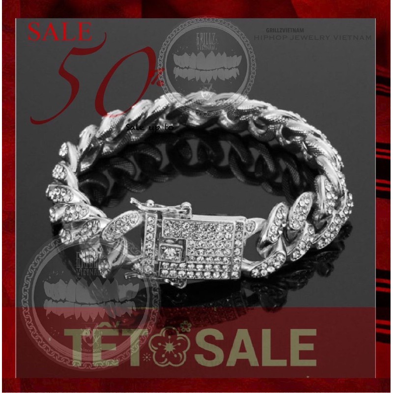 [Freeship] Cuban Cuff miami Bracelet